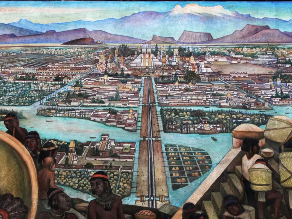 Canals in Tenochtitlan