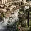 Lakes, canals and irrigation ditches in Mexico City and Tenochtitlán