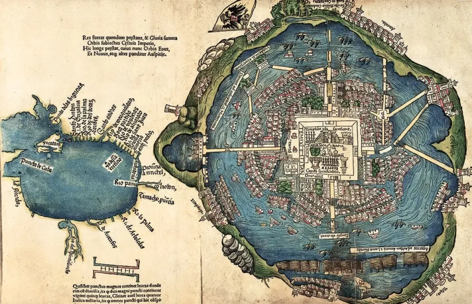 Map of Tenochtitlán