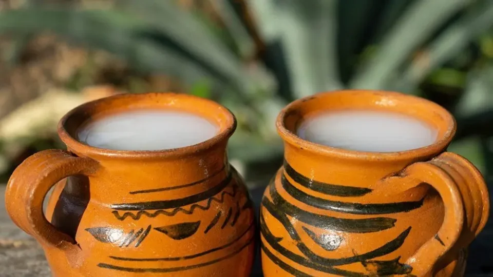 Pulque in Vases