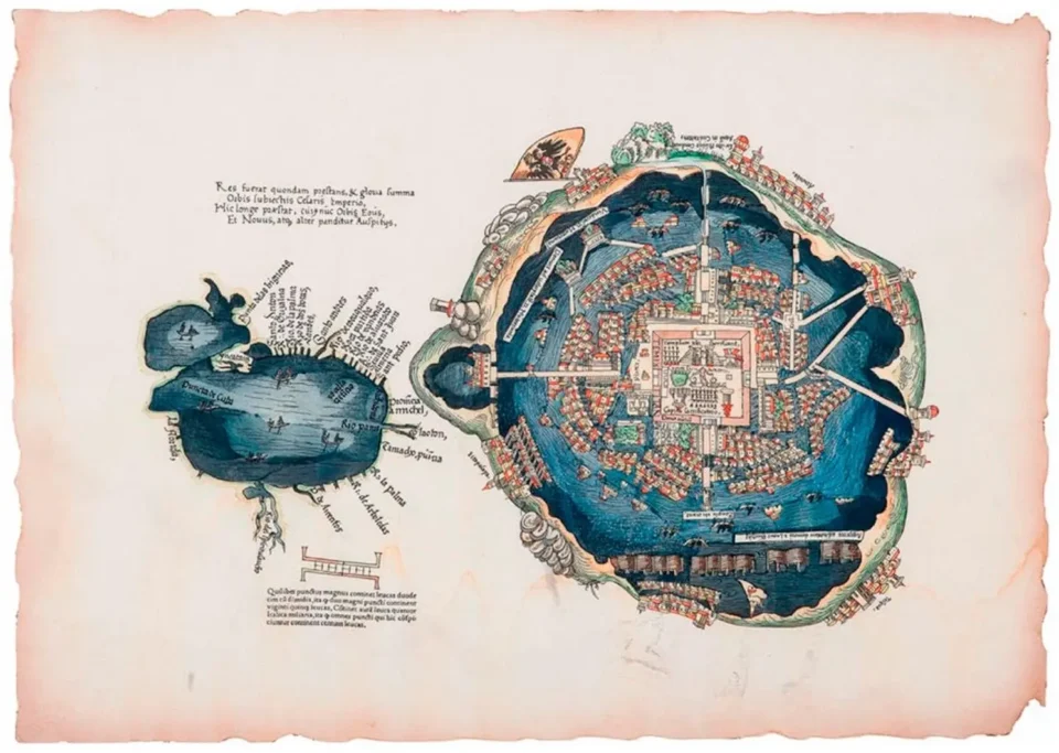 Lake Tenochtitlan map
