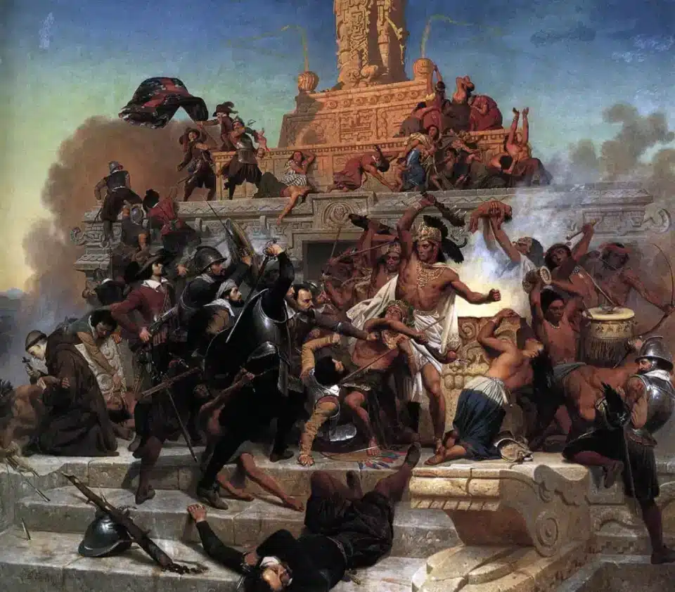 Teocalli Cortes Tropas