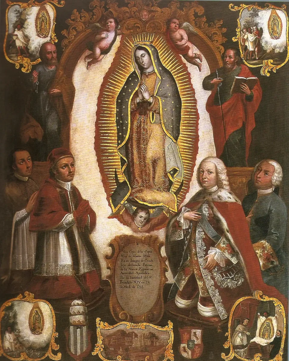 Alegoría del patronato guadalupano sobre la Nueva España