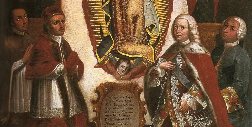 Alegoría del patronato guadalupano sobre la Nueva España