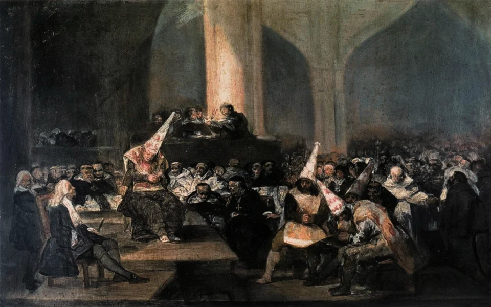 A scene from the Inquisition. Francisco de Goya,