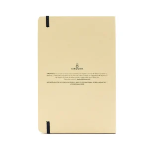 Rear photo of Arena de Mazunte notebook with design inspired by the sculptural ensemble of the dome of the Palace of Fine Arts.