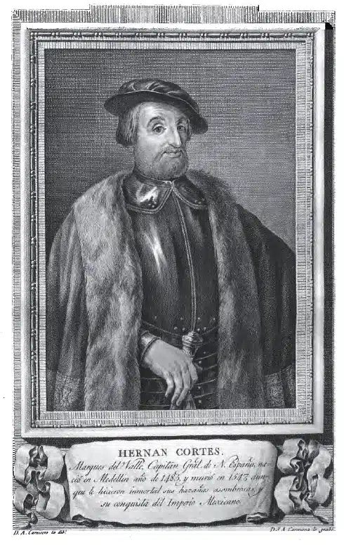 Retrato de Hernán Cortés con armadura y banda roja, óleo atribuido a un autor anónimo del siglo XVI.